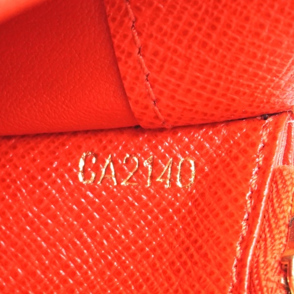 Monogram and Orange Interior Grenade Wallet - Picture 8 of 8